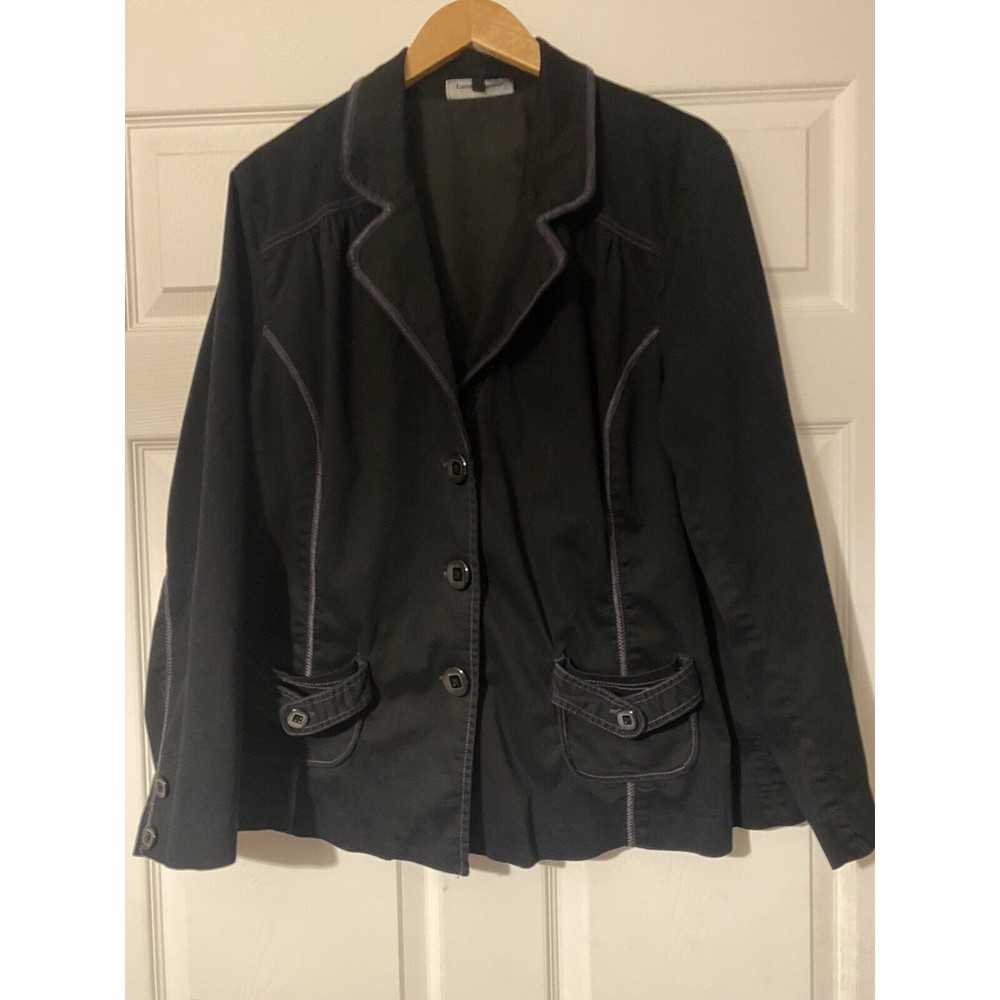 Penningtons women's size 22 black button up jacket